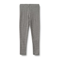 Wheat wool leggings Agi - Cloudy sky stripe